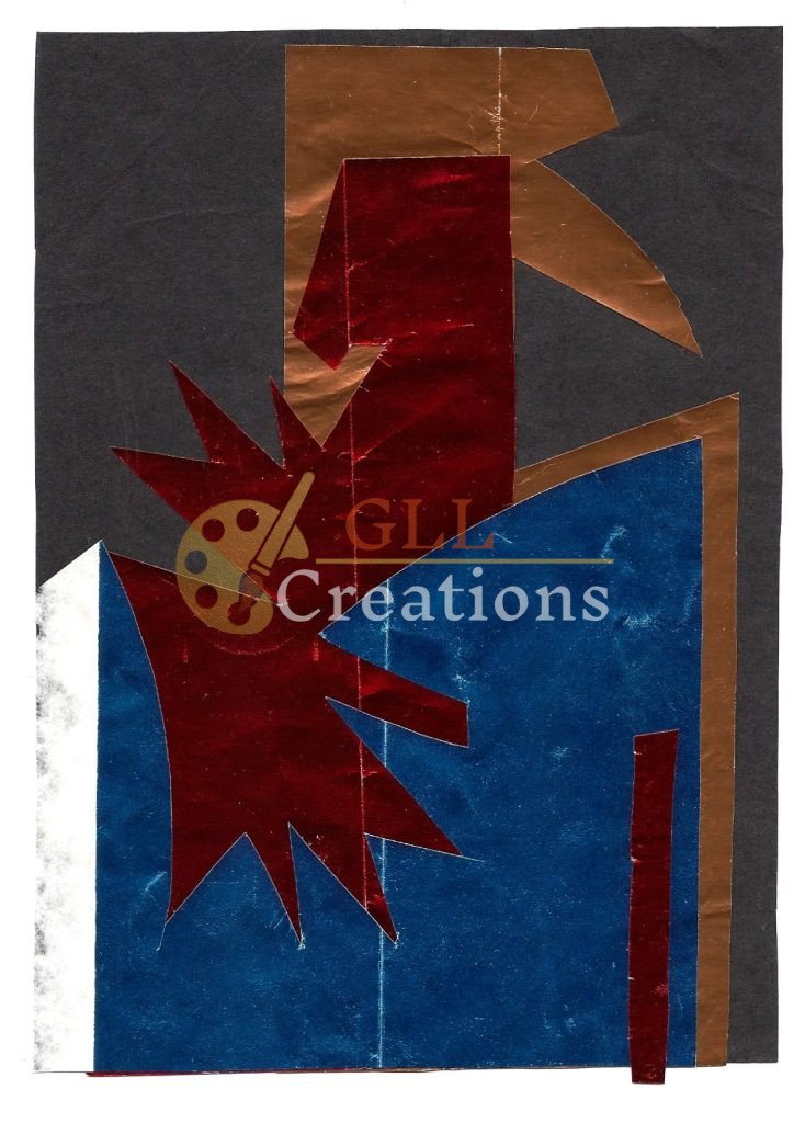 Abstract Composition with Metallic Foils