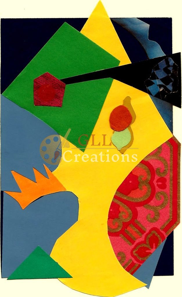 Vibrant Abstract Paper Collage