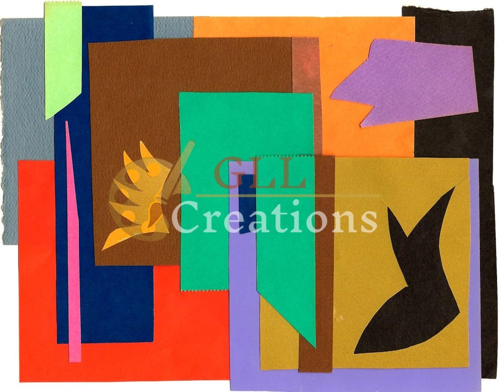 Vibrant Paper Cut-Out Composition