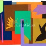 Vibrant Paper Cut-Out Composition