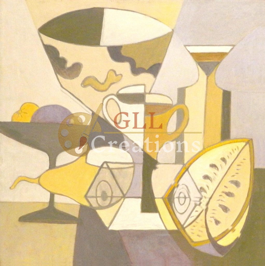 Cubist Arrangement of Still Life Objects
