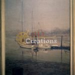 Misty Morning Sailboats at Anchor
