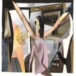 Abstract Collage: Dynamic Forms and Textures