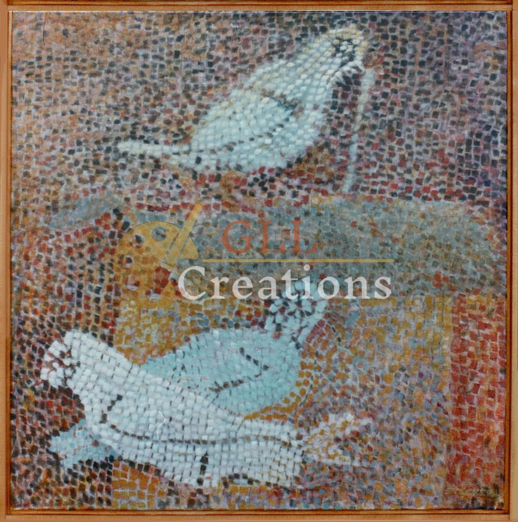 Dove Mosaic Ostia Italy 24x24 11207303225 O