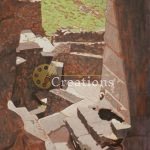 Ancient Stone Passageway with Green Vista