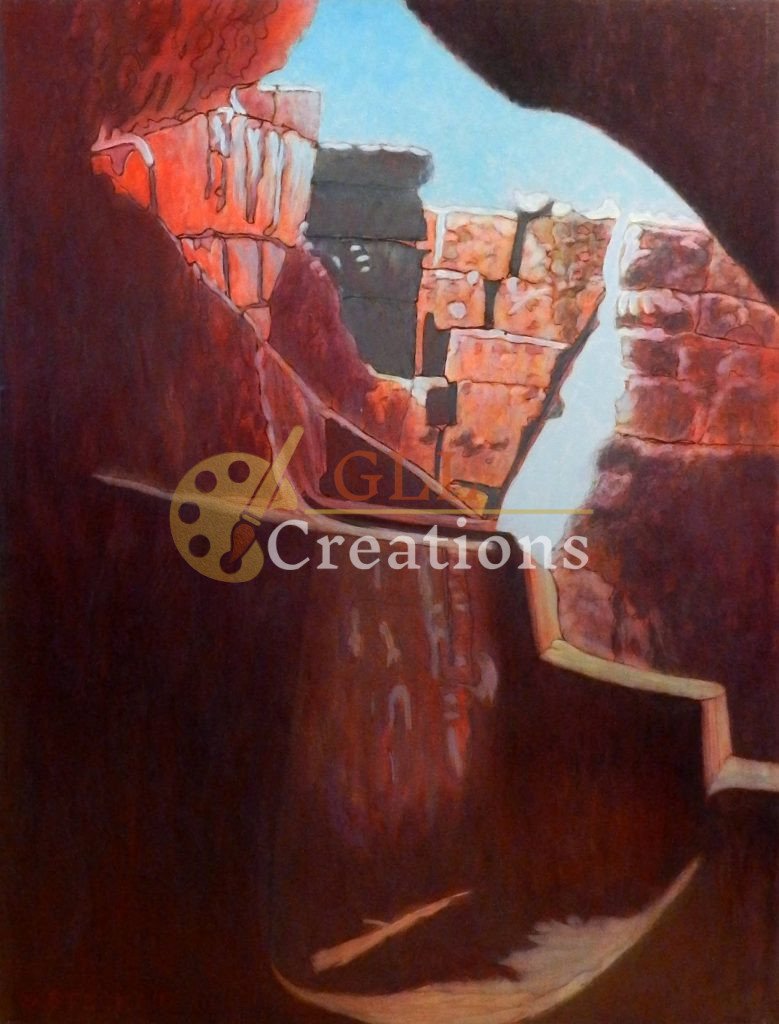 Red Rocks Through a Cavern Opening