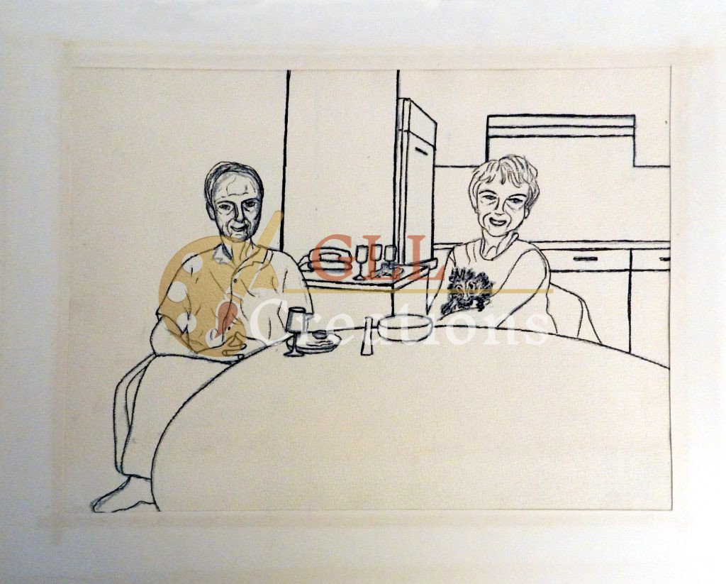 Couple at Kitchen Table
