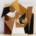 Dynamic Wood & Paper Abstract Relief