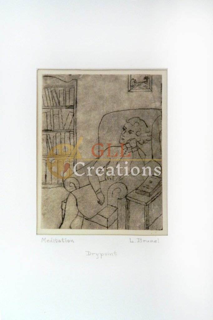 Meditation Drypoint By Lois Brunel 6883583258 O Scaled