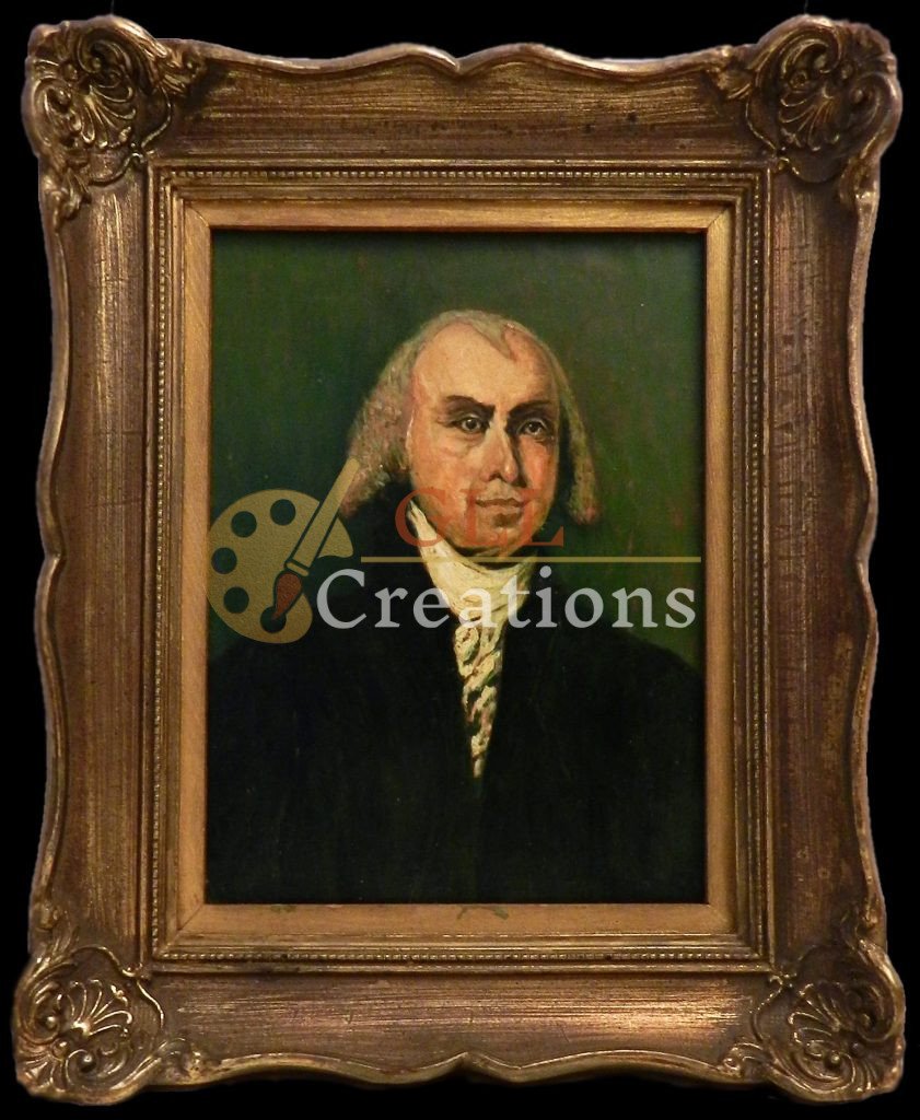 President James Madison 4th President 1974 Oil 11207313586 O