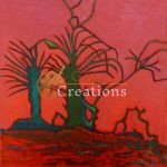 Emerald Trees Against a Fiery Sky
