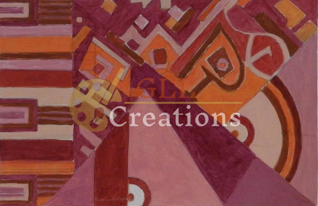 Untitled Small Canvas Red Orange Pink 7029651377 O