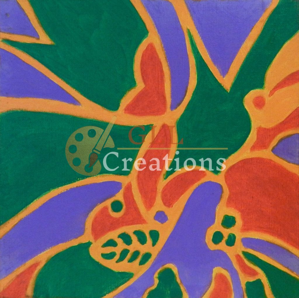Untitled Small Sq Purple Green Orange Flower2 6883592530 O