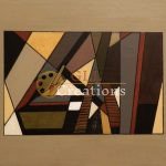 Geometric Intersections in Earth Tones