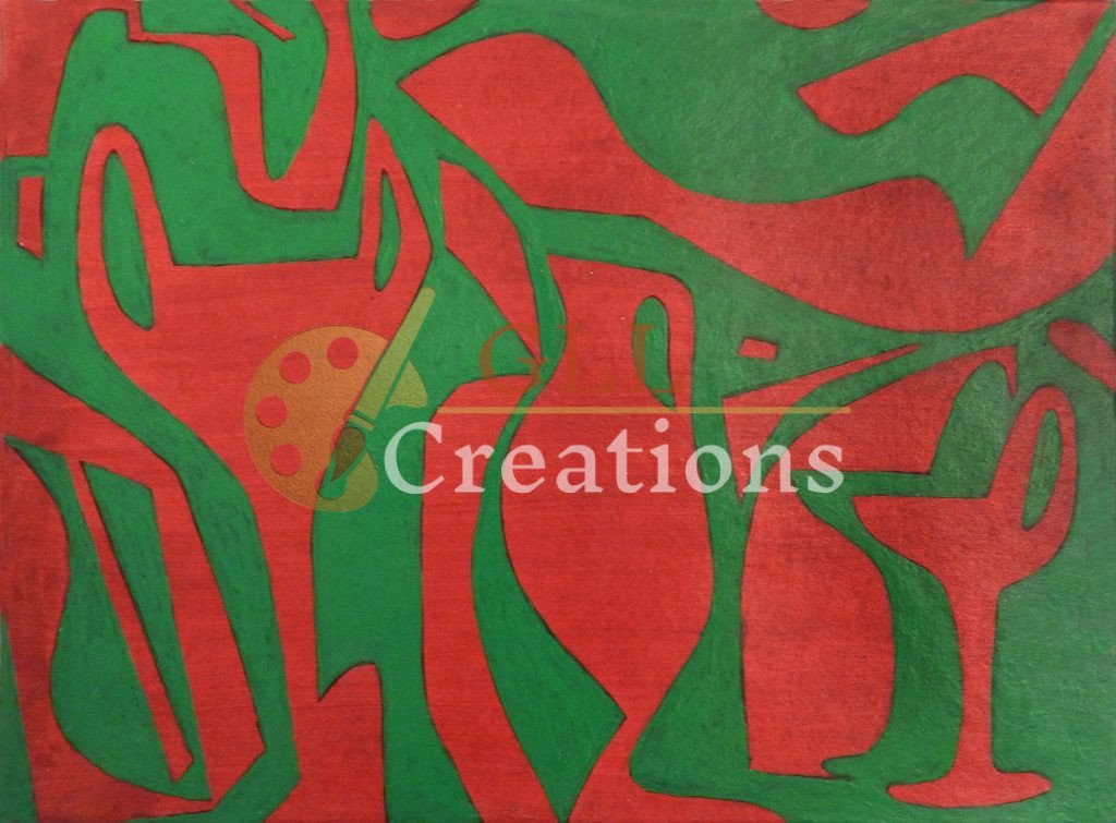 Vivid Vessels: A Red and Green Interplay