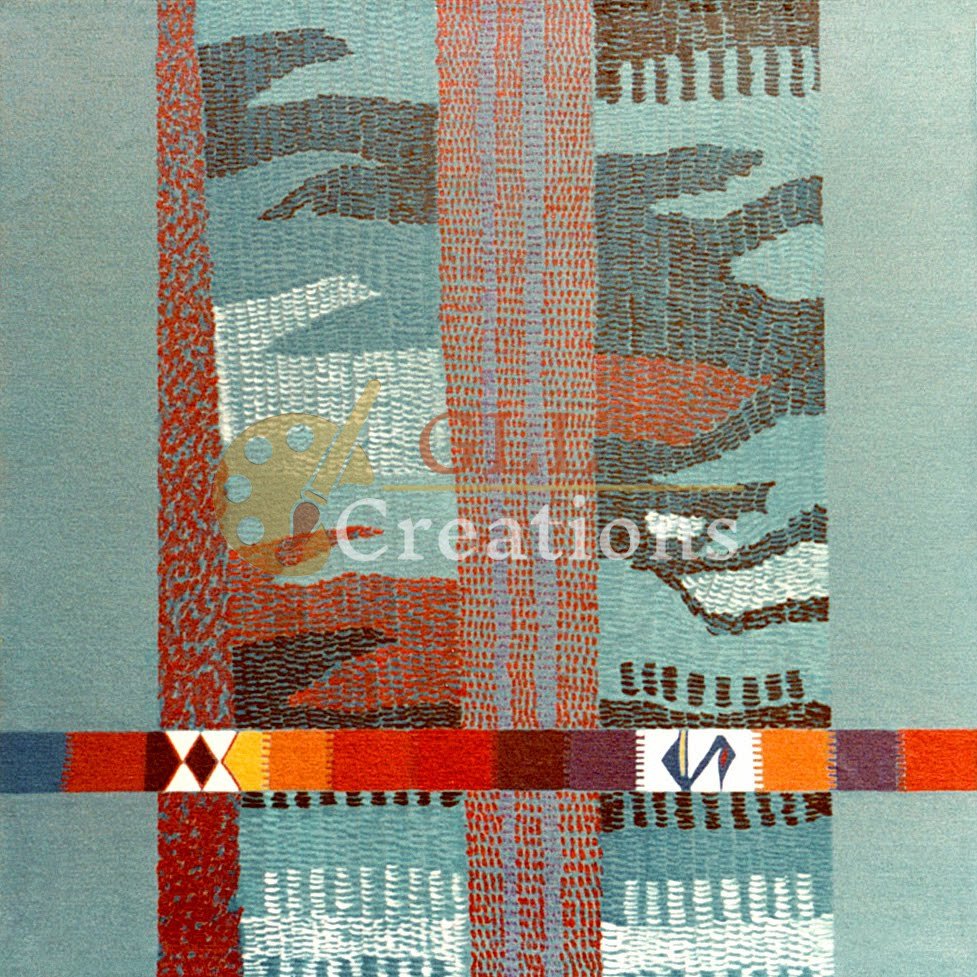 Textile Abstract: Verticality and Pattern