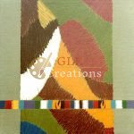 Abstract Textile Composition with Patterned Band